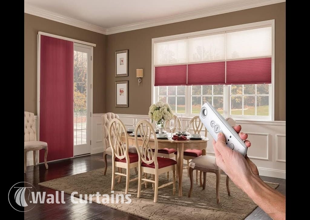 Cellular Shades with glass doors