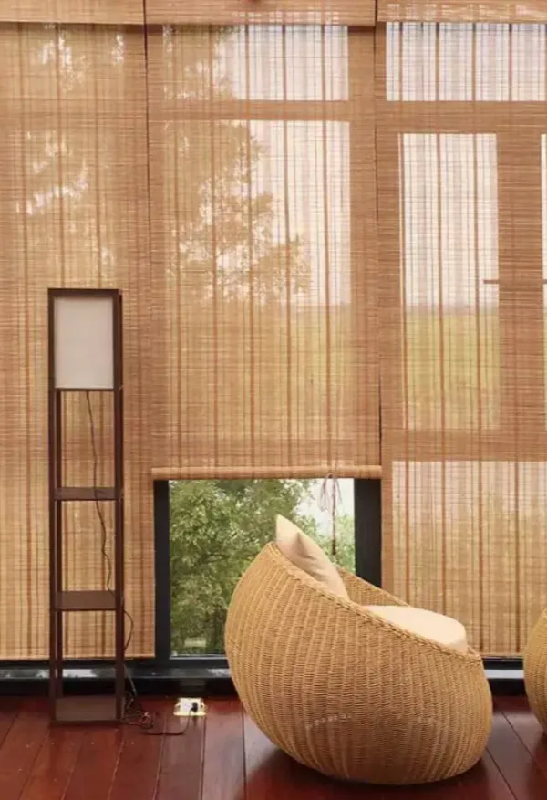 Bamboo blinds Dubai with simple clean lines