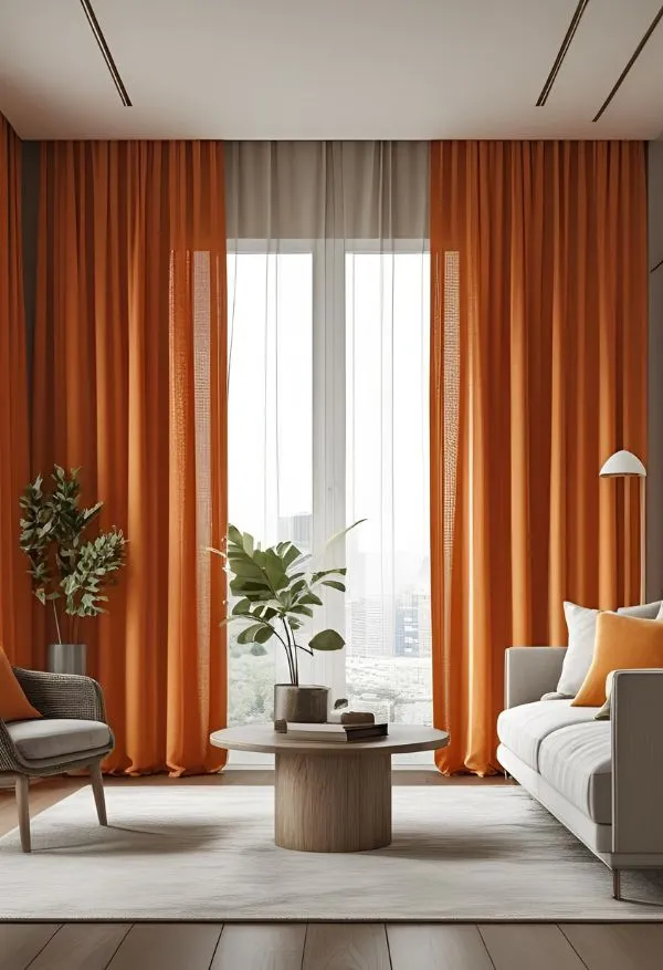 Linen curtains for villas Dubai
