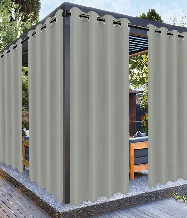 Luxury Outdoor Curtains in Dubai Villa