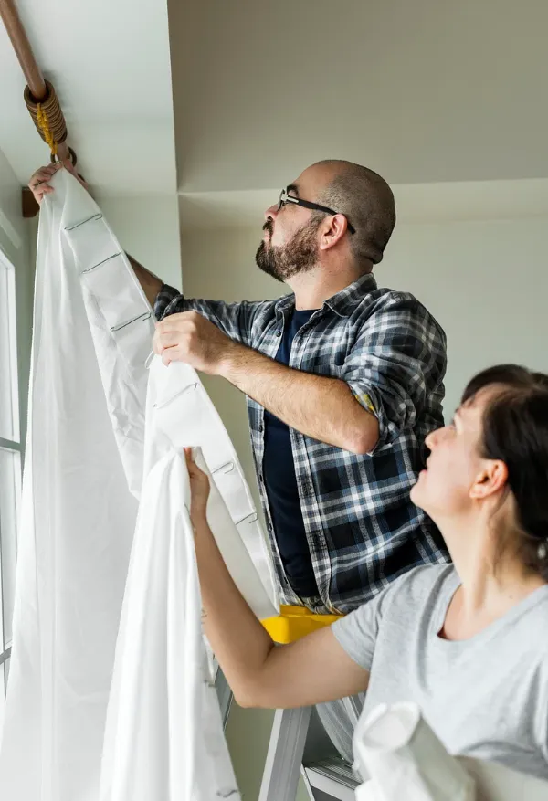 Office curtain installation Dubai