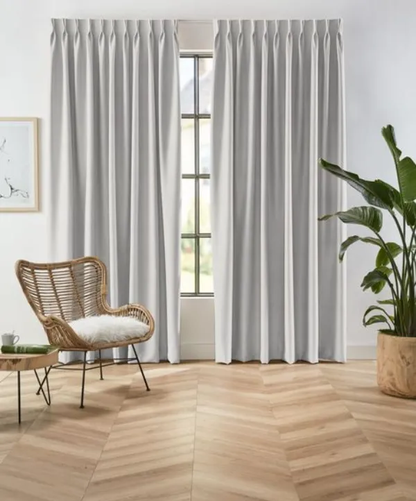 Pinch-Pleat Silk Curtians Dubai