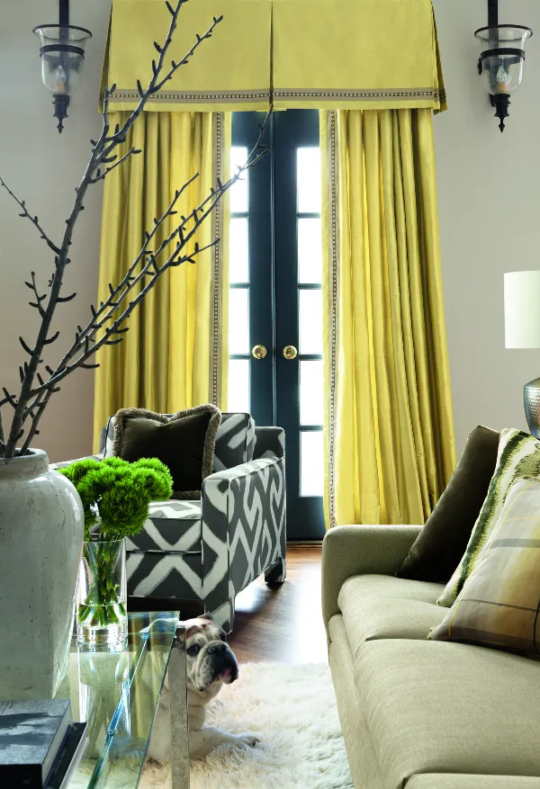 Silk window curtains Dubai